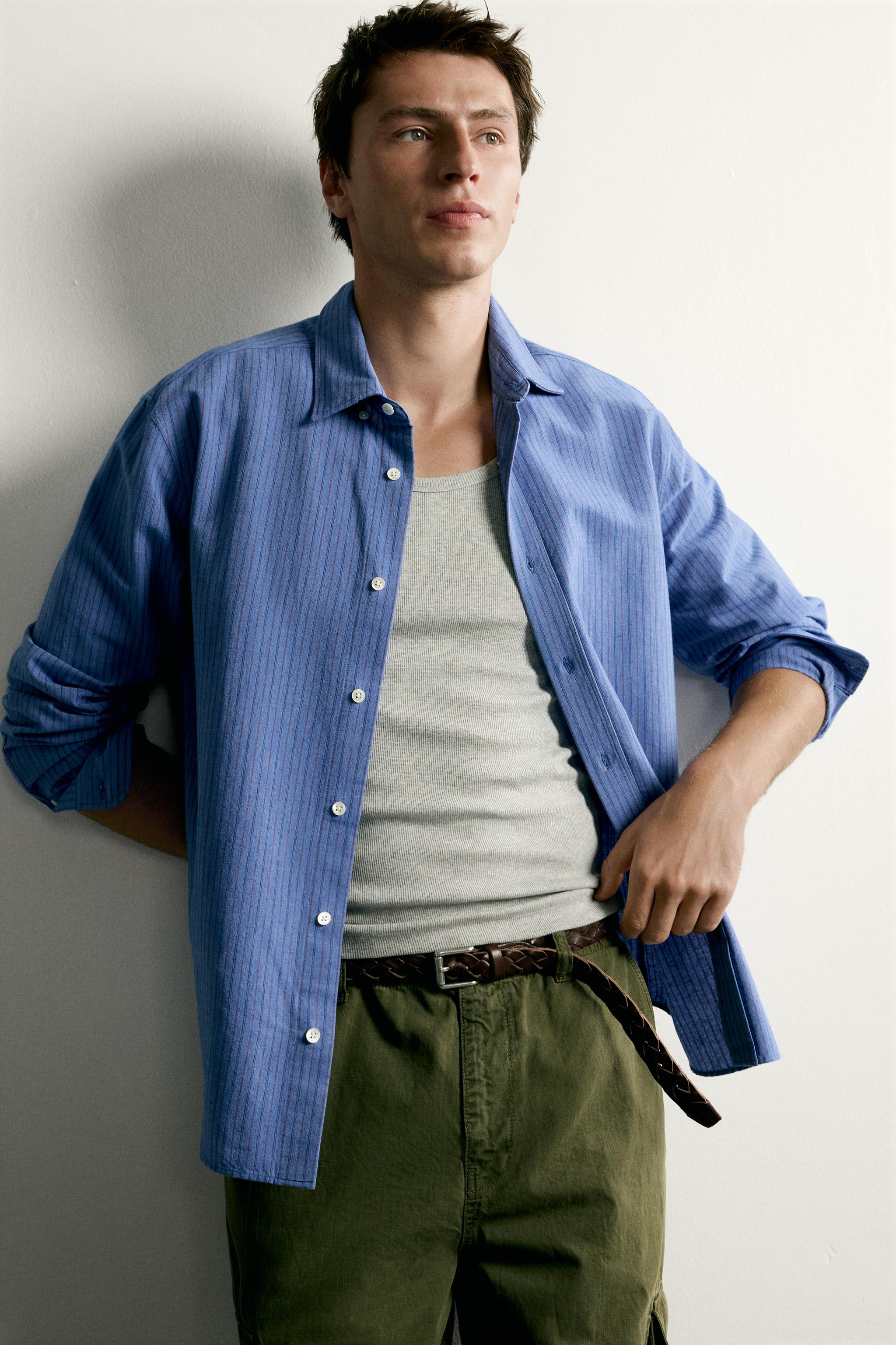 RELAXED FIT STRIPED SHIRT